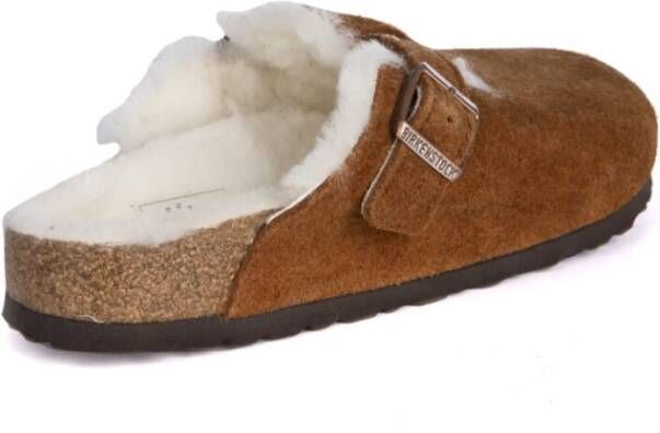 Birkenstock Boston Shearling Klompen Brown Dames