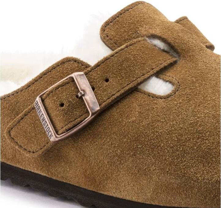 Birkenstock Boston Shearling Klompen Brown Dames