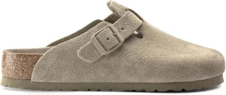 Birkenstock Boston Soft Footbed Sandalen Beige Dames