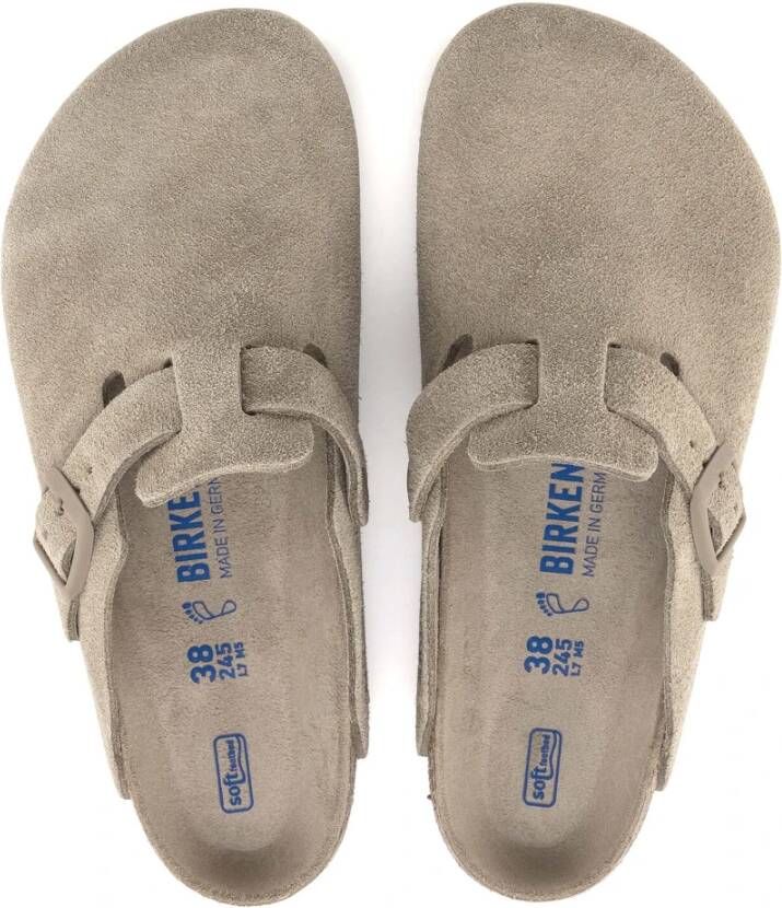 Birkenstock Boston Soft Footbed Sandalen Beige Dames