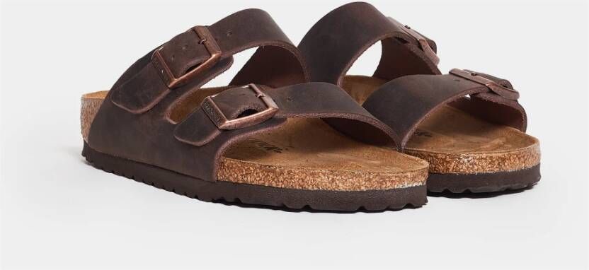 Birkenstock Leren Arizona Sandalen Brown Heren