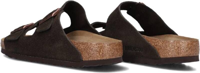 Birkenstock Bruin Suède Heren Slippers Stijlvol Brown Heren