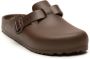 Birkenstock Bruine Logo Sandalen Gesp Sluiting Rubberen Zool Brown Dames - Thumbnail 15