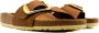 Birkenstock Bruine Leren Sandalen Madrid Stijl Brown Dames - Thumbnail 2