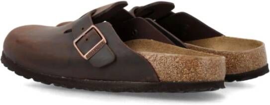 Birkenstock Bruine Suède Sandalen met Gesp Sluiting Brown Heren