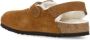 Birkenstock Bruine Suède Sandalen met Shearling Voering Brown Unisex - Thumbnail 5