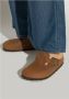 Birkenstock Klassieke Lederen Clog Brown - Thumbnail 4