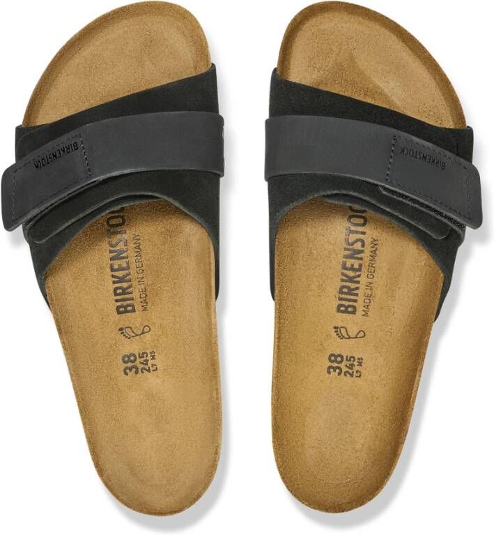 Birkenstock Casual Leren Sandaal met Verstelbare Sluiting Black Dames