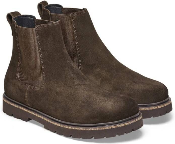 Birkenstock Chelsea Boots met Kurkelementen Brown Heren