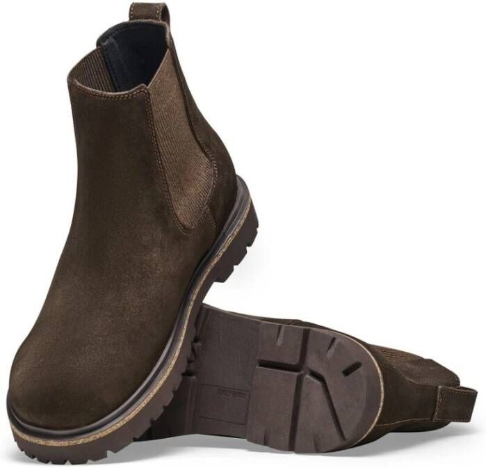 Birkenstock Chelsea Boots met Kurkelementen Brown Heren