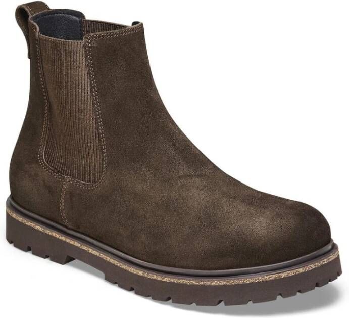 Birkenstock Chelsea Boots met Kurkelementen Brown Heren