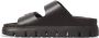 Birkenstock Chunky Zwarte Leren Sandalen Black Dames - Thumbnail 2