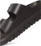 Birkenstock Chunky Zwarte Leren Sandalen Black Dames - Thumbnail 4