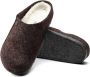 Birkenstock Wolvilt Slipper met Uitneembaar Voetbed Brown - Thumbnail 26