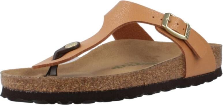 Birkenstock Comfortabele Flip Flops voor de zomer Brown Heren