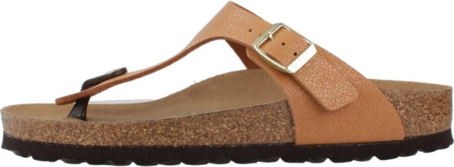 Birkenstock Comfortabele Flip Flops voor de zomer Brown Heren