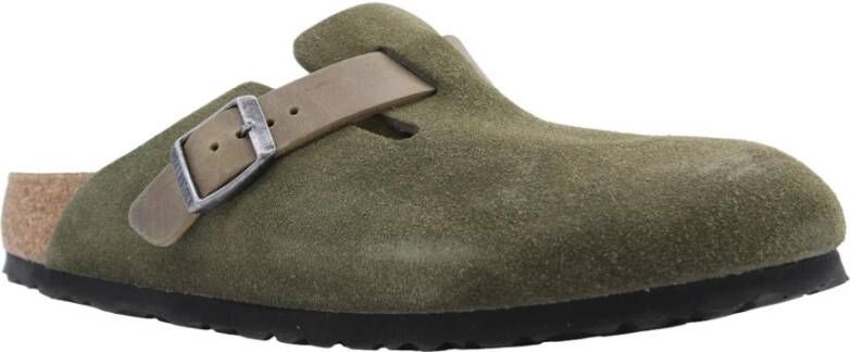 Birkenstock Comfortabele Hamer Slipper Green Heren