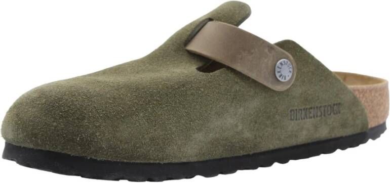 Birkenstock Comfortabele Hamer Slipper Green Heren