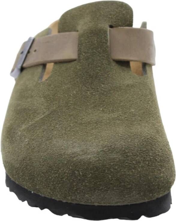 Birkenstock Comfortabele Hamer Slipper Green Heren