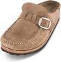 Birkenstock Comfortabele Instap Sandalen Beige Dames - Thumbnail 2