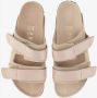 Birkenstock Nubuck Leren Sandalen met Verstelbare Banden Beige Dames - Thumbnail 19