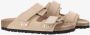 Birkenstock Nubuck Leren Sandalen met Verstelbare Banden Beige Dames - Thumbnail 20