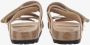 Birkenstock Nubuck Leren Sandalen met Verstelbare Banden Beige Dames - Thumbnail 21