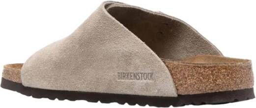 Birkenstock Comfortabele Suede Zurich Sandalen Beige Dames