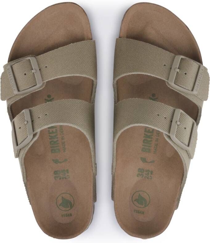 Birkenstock Canvas Arizona Sandalen Groen Dames