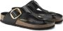 Birkenstock Damessandalen Gizeh Big Buckle Natural Leather Patent Large Black Dames - Thumbnail 9