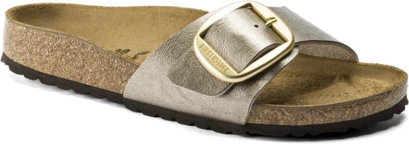 Birkenstock Damessandalen Madrid Big Buckle Birko-Flor Large Grijs Dames