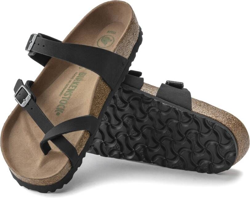 Birkenstock Damessandalen Mayari Vegan Birko-Flor Birkibuc Large Zwart Dames