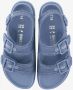 Birkenstock Denim Leren Band Sandalen Blue Dames - Thumbnail 2