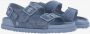 Birkenstock Denim Leren Band Sandalen Blue Dames - Thumbnail 3