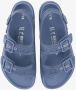 Birkenstock Denim Leren Trim Verstelbare Sandalen Blue Heren - Thumbnail 2