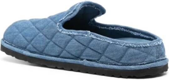 Birkenstock Blauwe Denim Gewatteerde Instap Sandalen Blue Dames