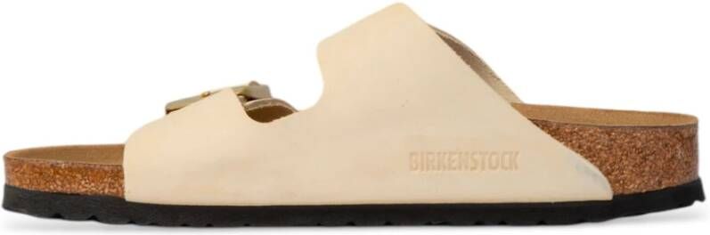 Birkenstock Ecru Nubuck Sandalen Beige Dames