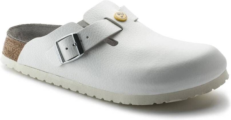 Birkenstock Elegante Leren Klompen Comfortabel Stijlvol White Heren