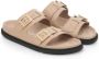 Birkenstock Elegante Leren Sandalen Beige Dames - Thumbnail 2