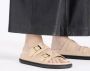 Birkenstock Elegante Leren Sandalen Beige Dames - Thumbnail 5