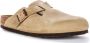 Birkenstock Elegante Pin Buckle Klomp in Tabak Beige - Thumbnail 4