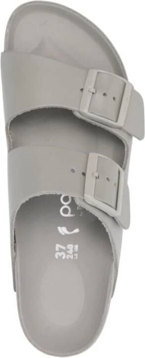 Birkenstock Exclusieve Natuurlederen Plateau Sandalen Gray Dames