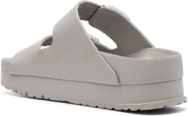 Birkenstock Exclusieve Natuurlederen Plateau Sandalen Gray Dames