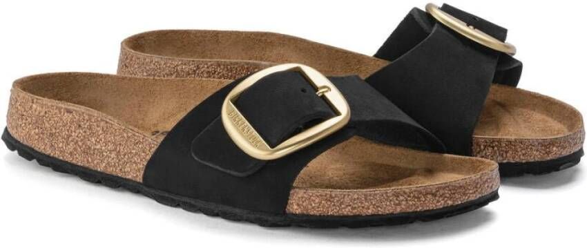 Birkenstock Flat Sandals Black Dames