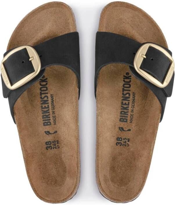 Birkenstock Flat Sandals Black Dames