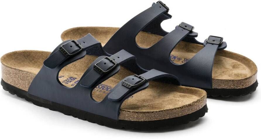 Birkenstock Florida BS Dames Sandaal Blauw Dames