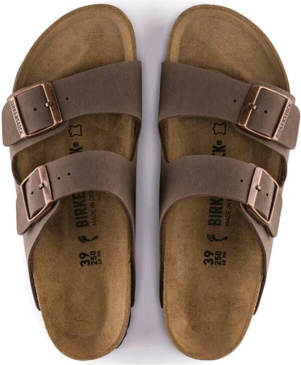 Birkenstock Flat Sandals Bruin Dames