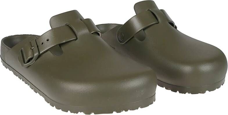 Birkenstock Flat Sandals Green Heren