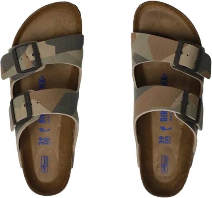 Birkenstock Flat Sandals Groen Heren