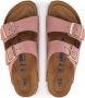 Birkenstock Klassieke Comfortabele Slider Sandaal Roze Dames - Thumbnail 3